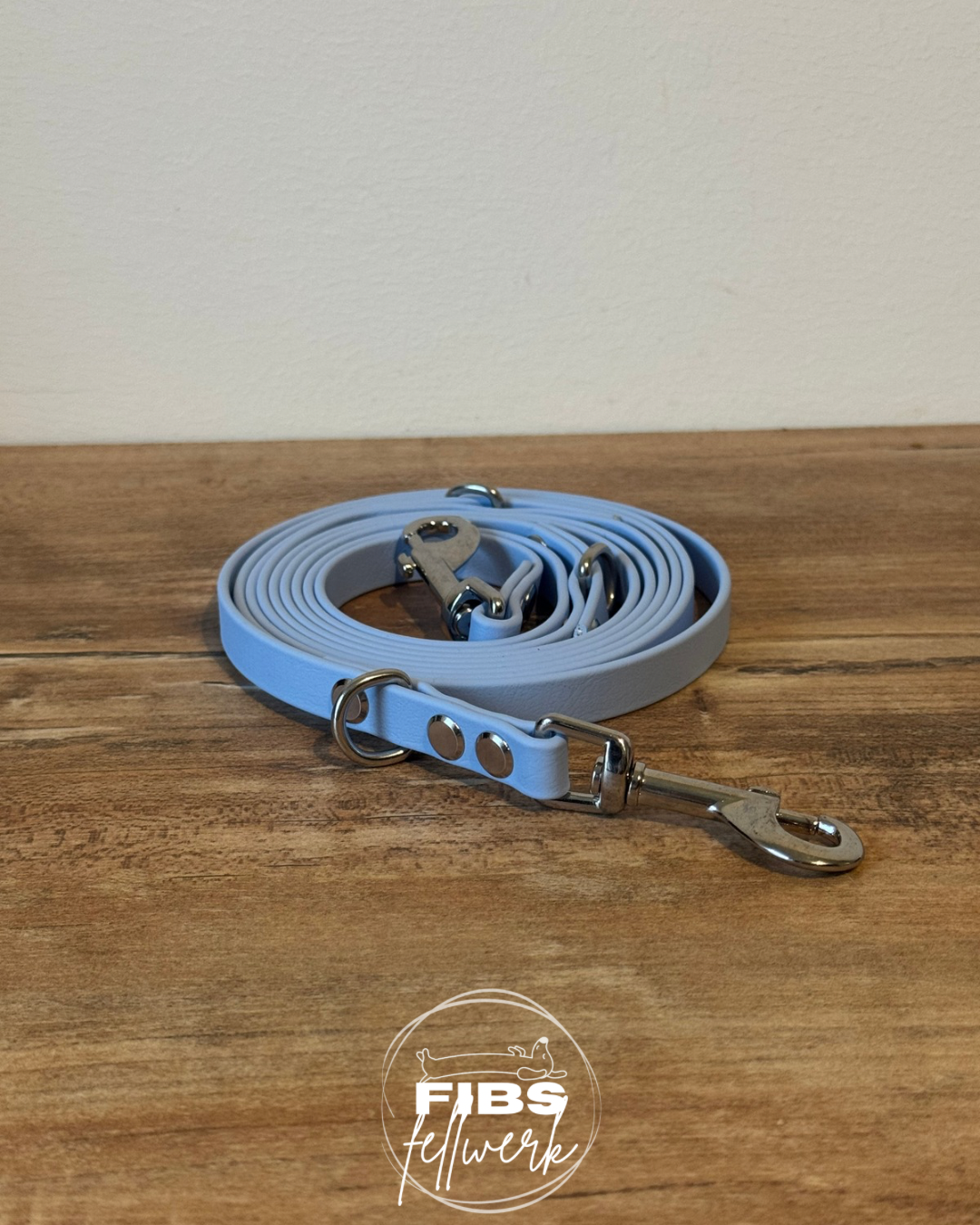 Crossbody Biothane Hundeleine Polarblau