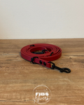 Crossbody Biothane Hundeleine Crimson Rot