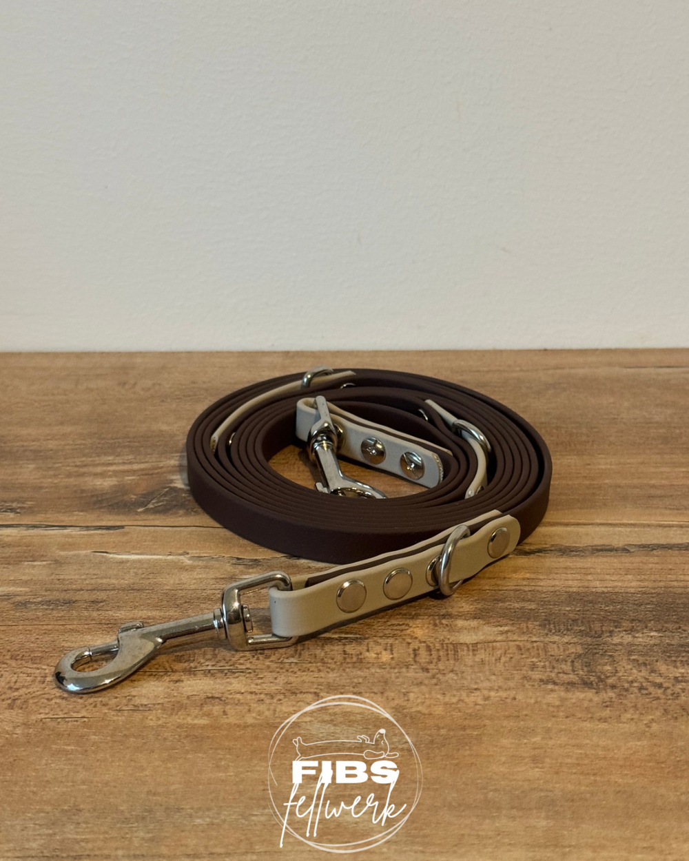 Mix & Match Leine dunkelbraun & Taupe