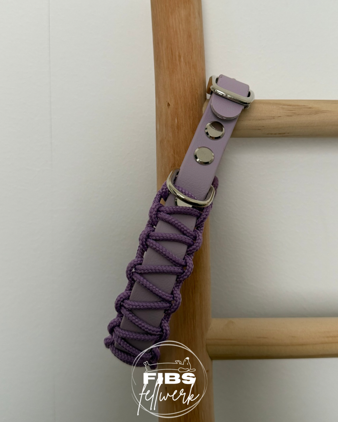 Biothane x Paracord Halsband Lila