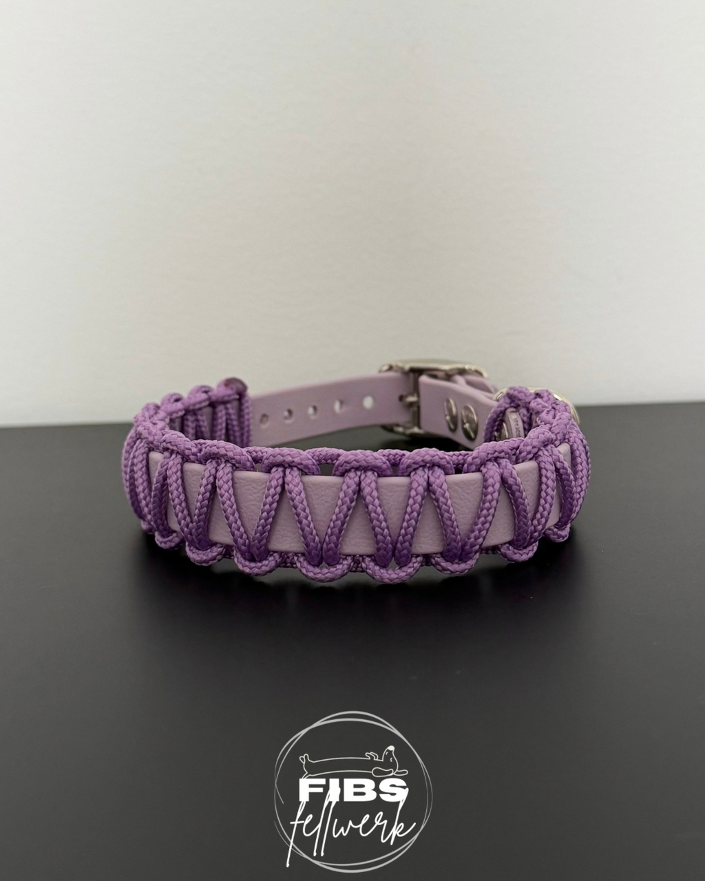 Biothane x Paracord Halsband Lila