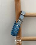 Biothane x Paracord Halsband Blau