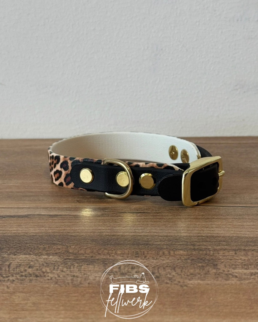 Prototyp Biothane Halsband Leo / Schwarz Größe S
