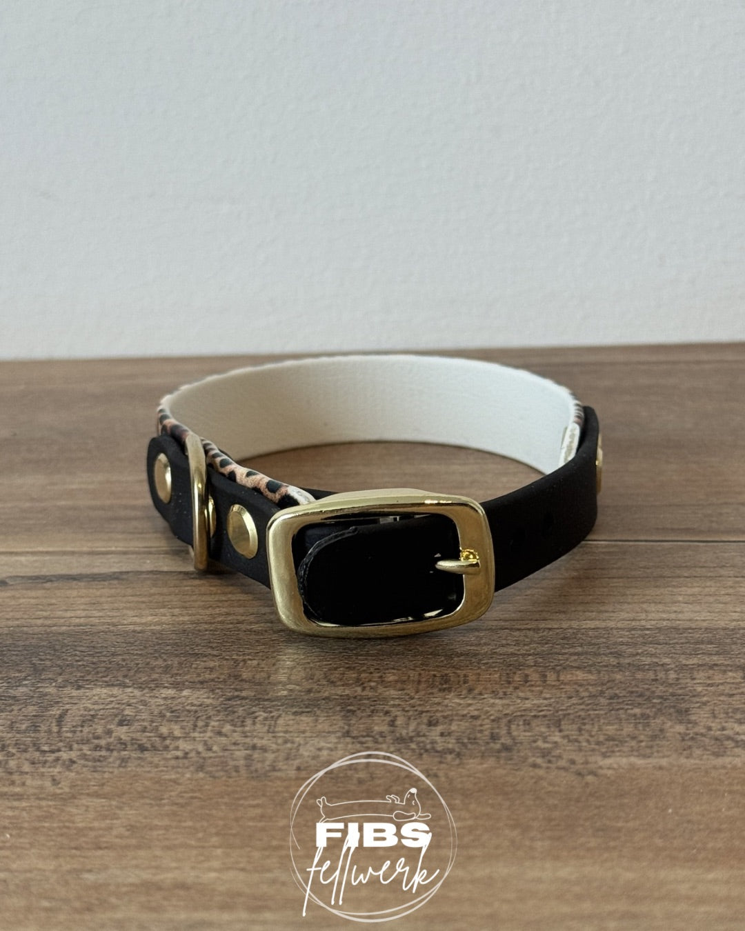Prototyp Biothane Halsband Leo / Schwarz Größe S