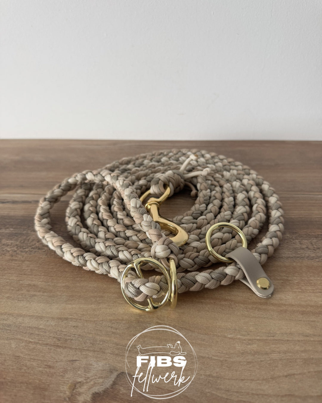 Retrieverleine Paracord doppeltgeflochten