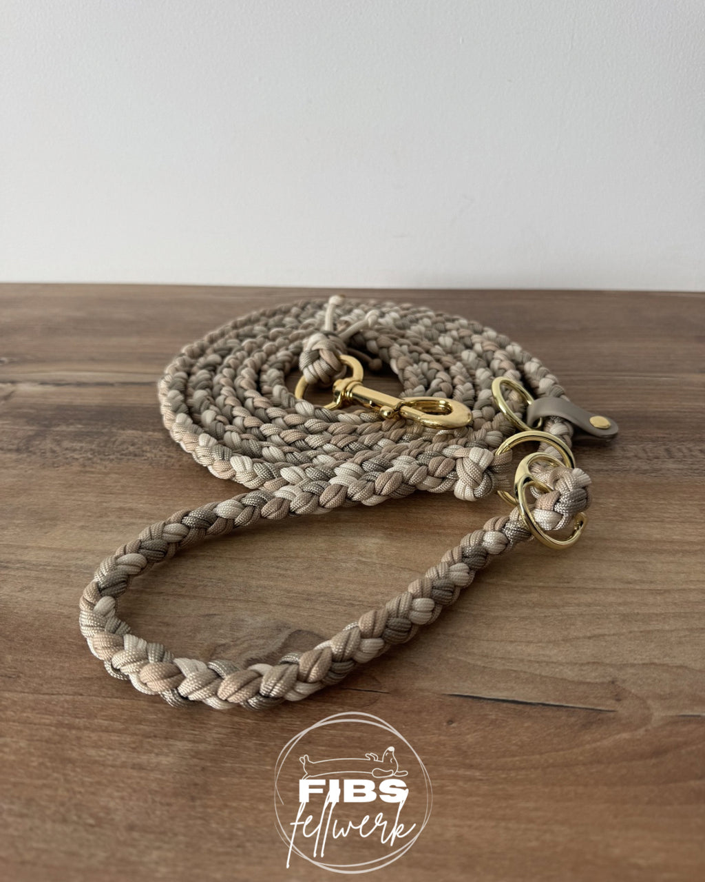 Retrieverleine Paracord doppeltgeflochten