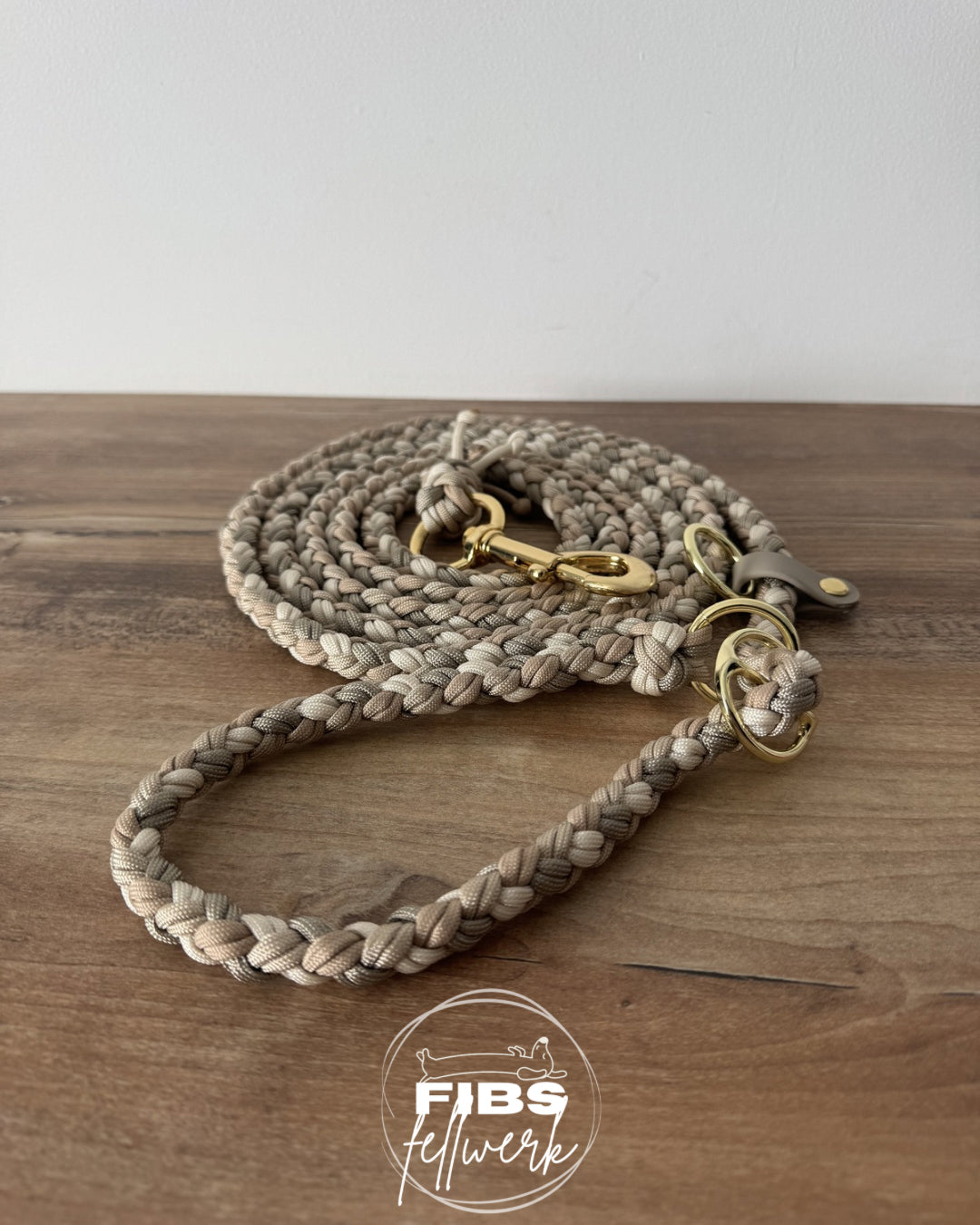 Retrieverleine Paracord doppeltgeflochten