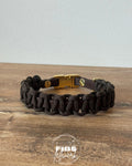 Biothane x Paracord Halsband in Dunkelbraun 30cm HU