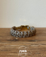 Biothane x Paracord Halsband in Dunkelbraun 28,5cm HU