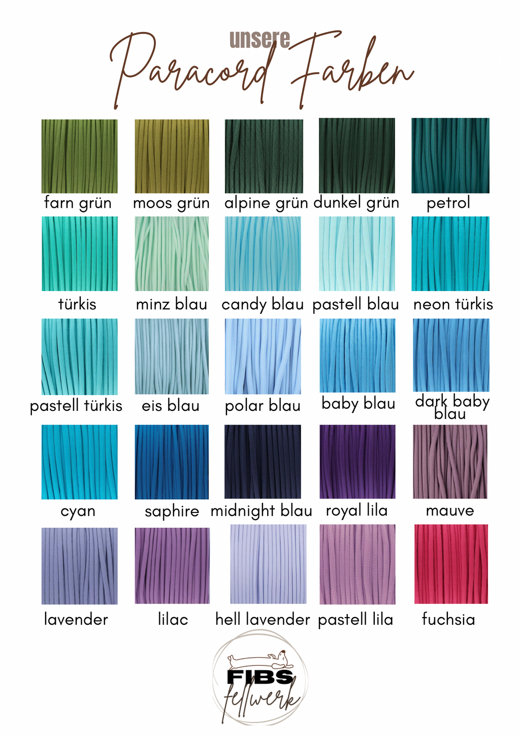 Paracord Flechtleine 'Flow'