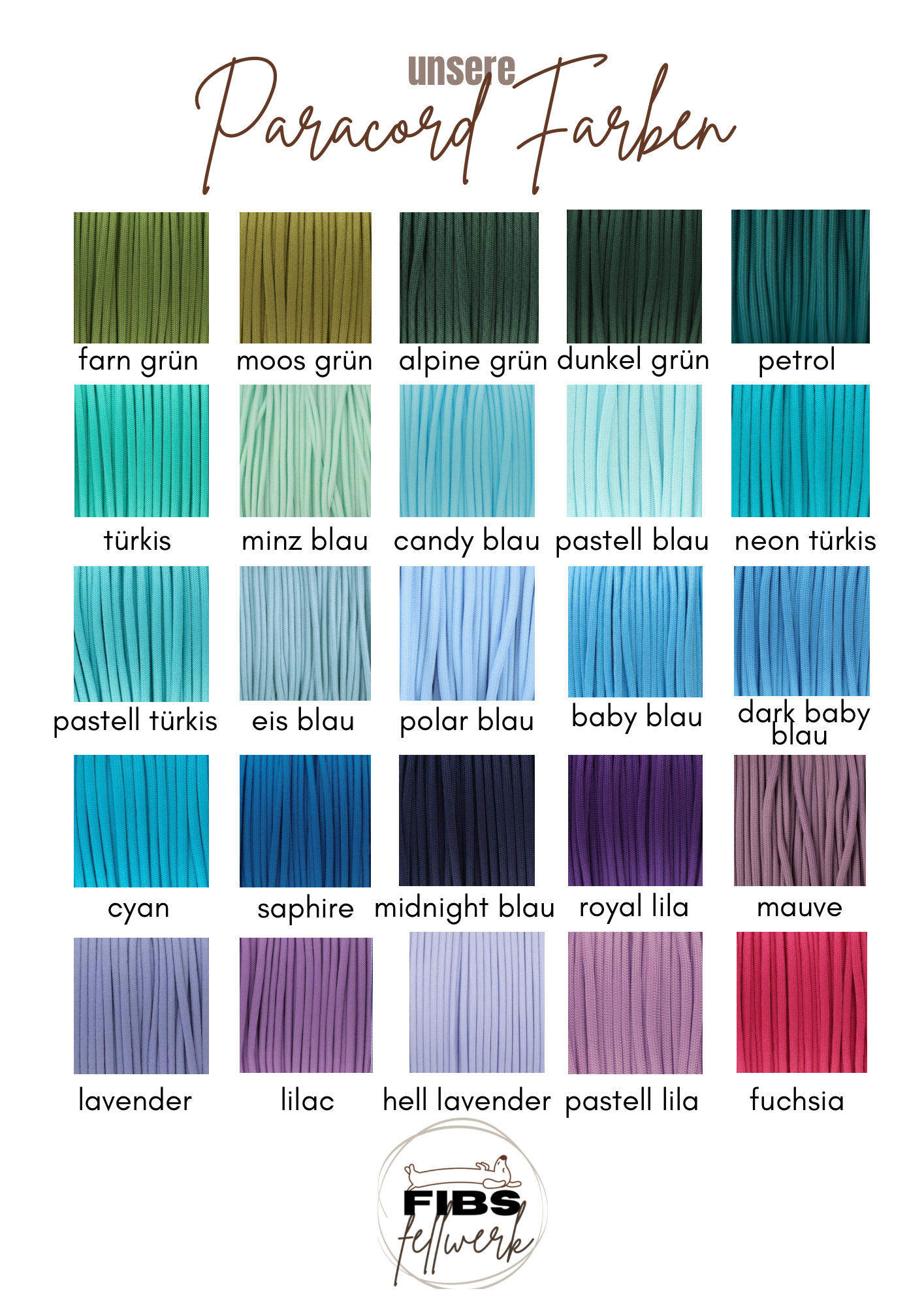 Paracord Flechtleine 'Flow'