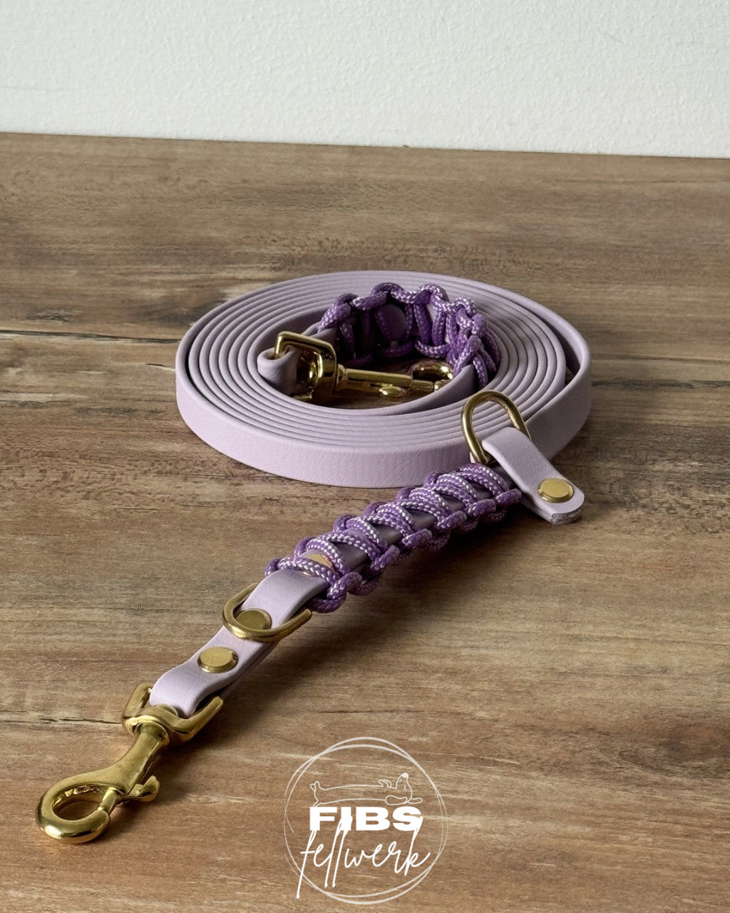 Frühlingskollektion Crossbody Biothane Hundeleine Lila