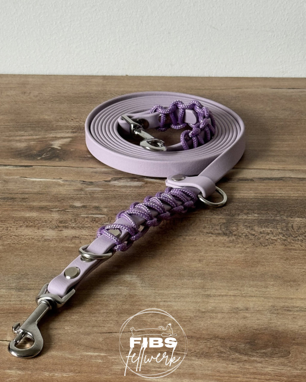 Frühlingskollektion Crossbody Biothane Hundeleine Lila