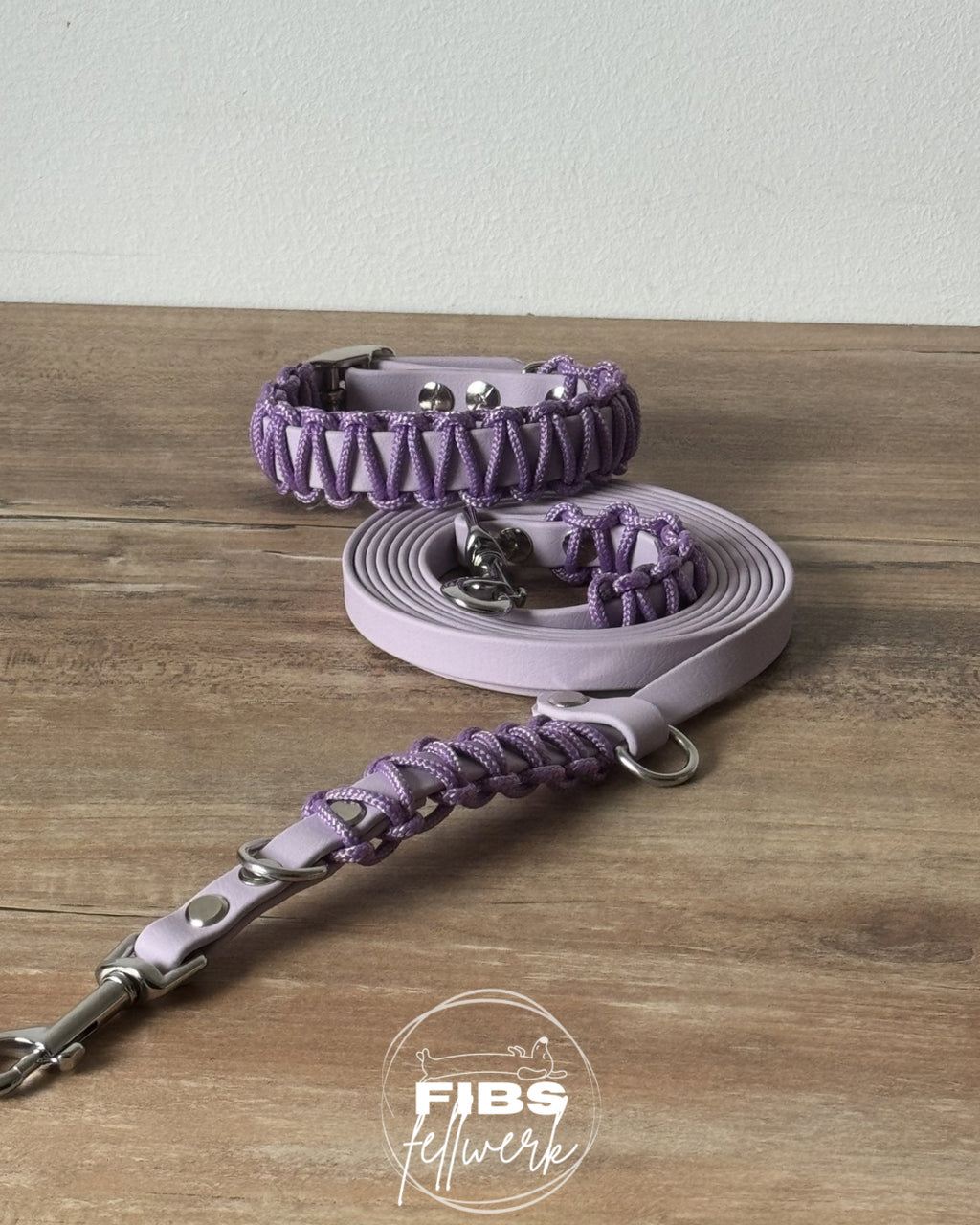 Frühlingskollektion Biothane x Paracord Set Lila