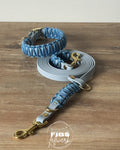 Frühlingskollektion Biothane x Paracord Set Blau