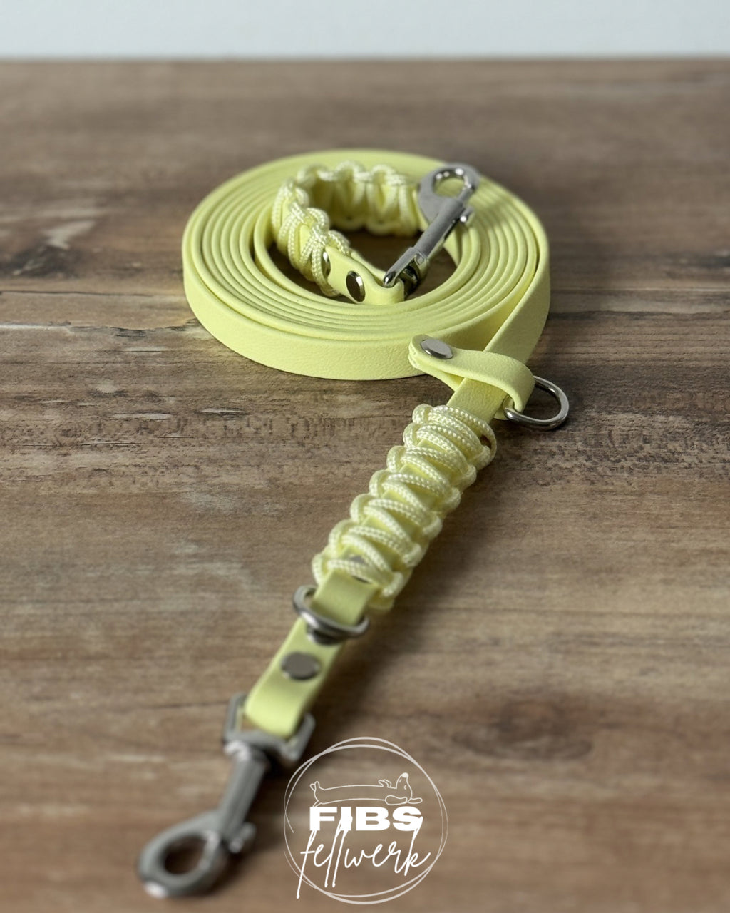 Frühlingskollektion Crossbody Biothane Hundeleine Gelb