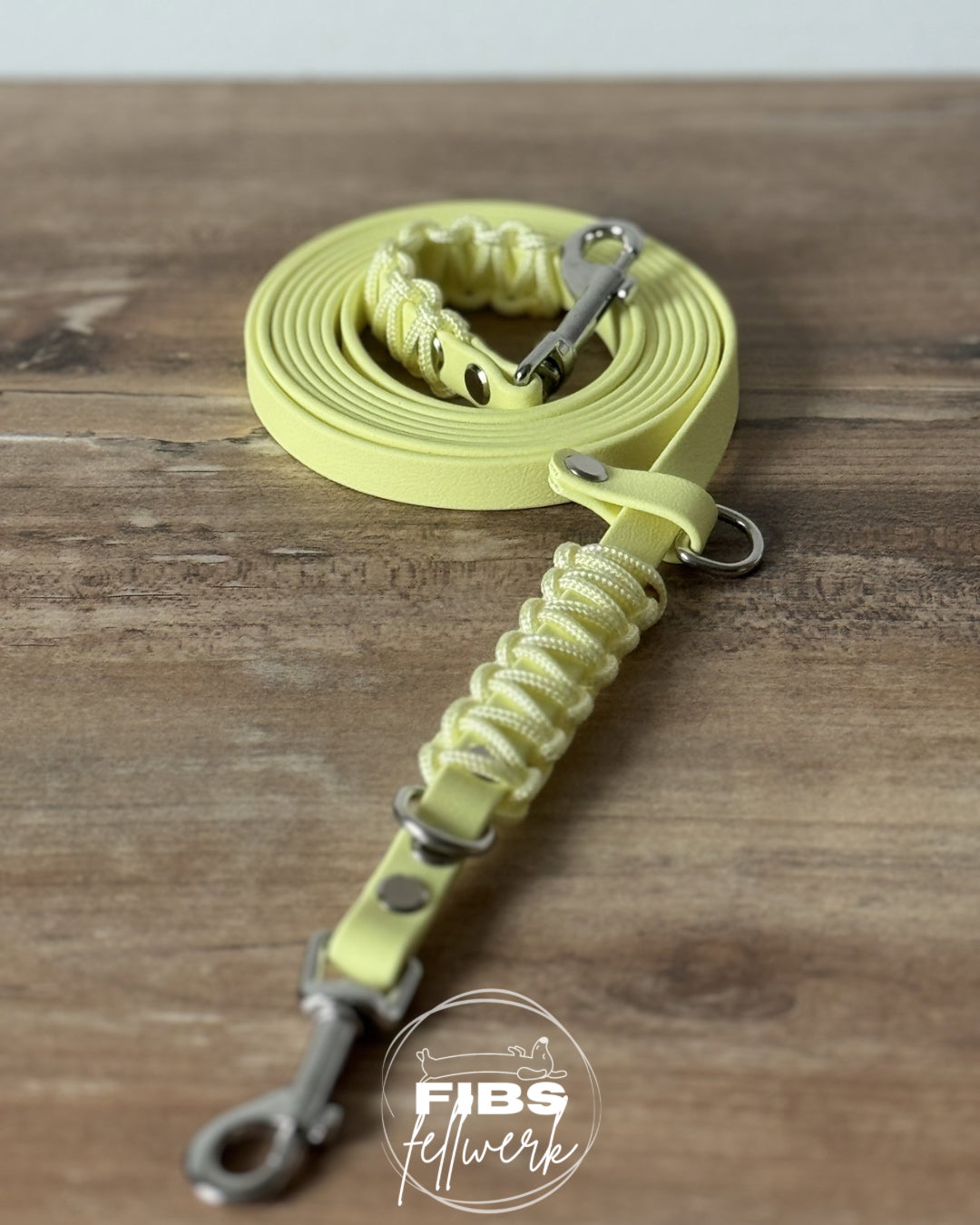 Frühlingskollektion Crossbody Biothane Hundeleine Gelb