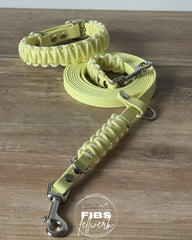 Frühlingskollektion Biothane x Paracord Set Gelb
