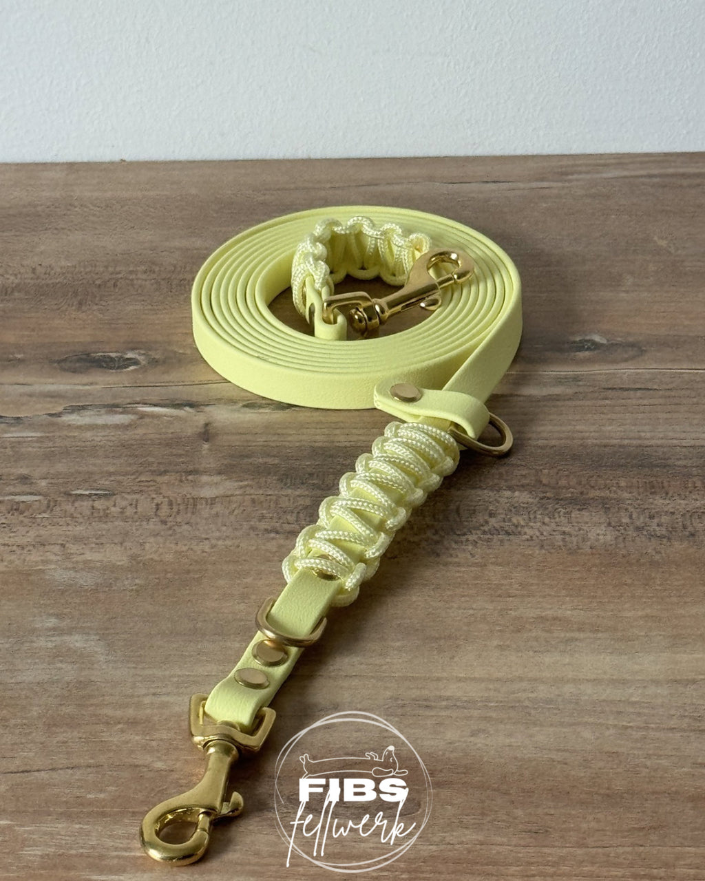 Frühlingskollektion Crossbody Biothane Hundeleine Gelb