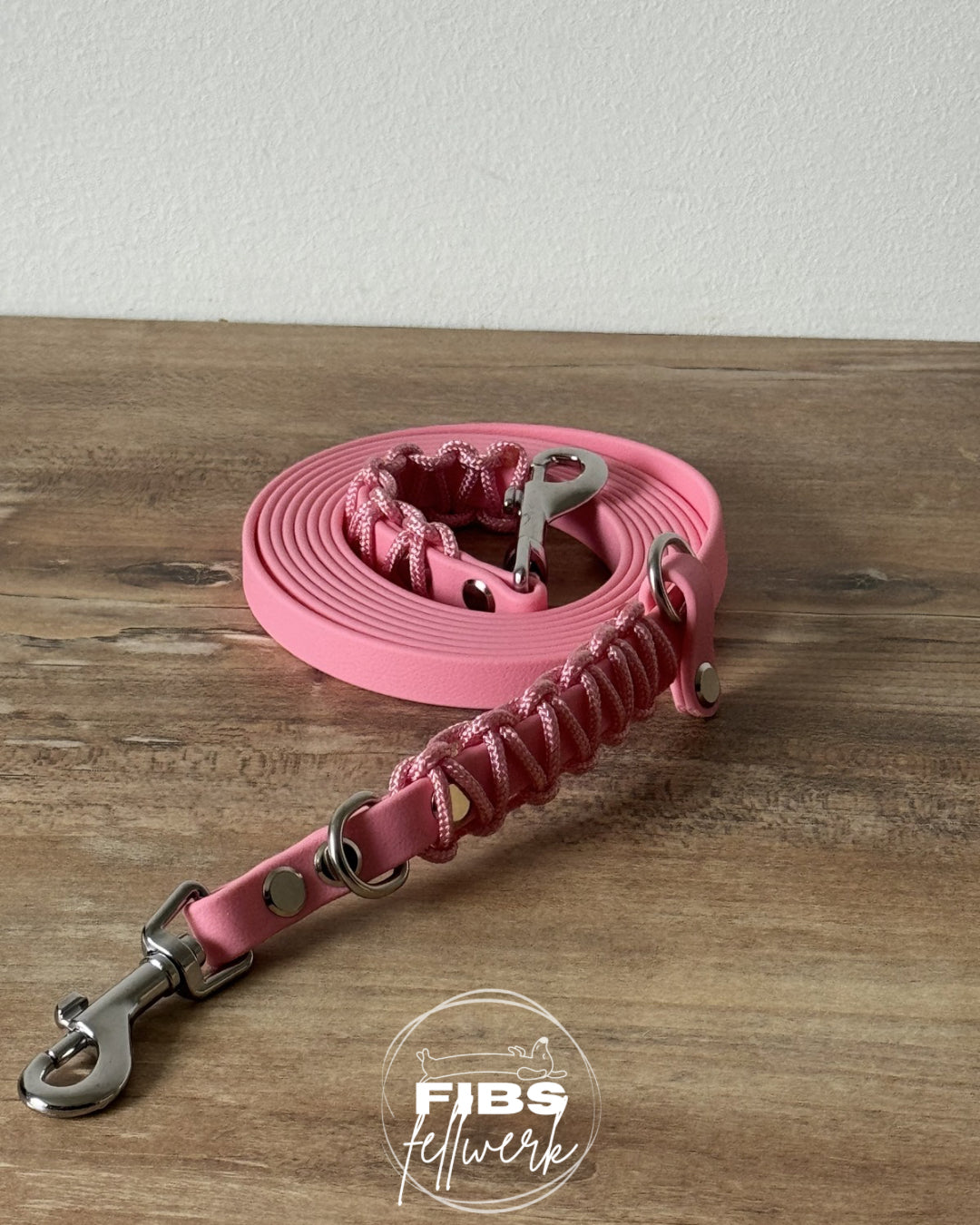 Frühlingskollektion Crossbody Biothane Hundeleine Rosa